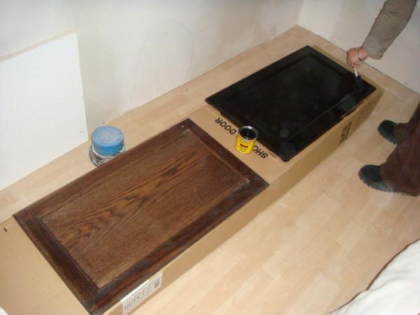 Staining the Cabinet