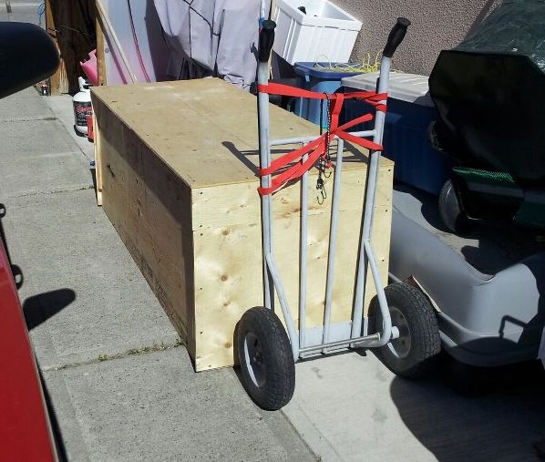 New tank packed for traveling up the Alaska Highway